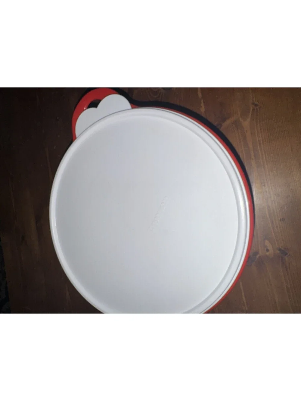 Tupperware Thatsa Mixing Serving Jr Bowl 12 Cup 2.75L Red w/ White Lid #2677
